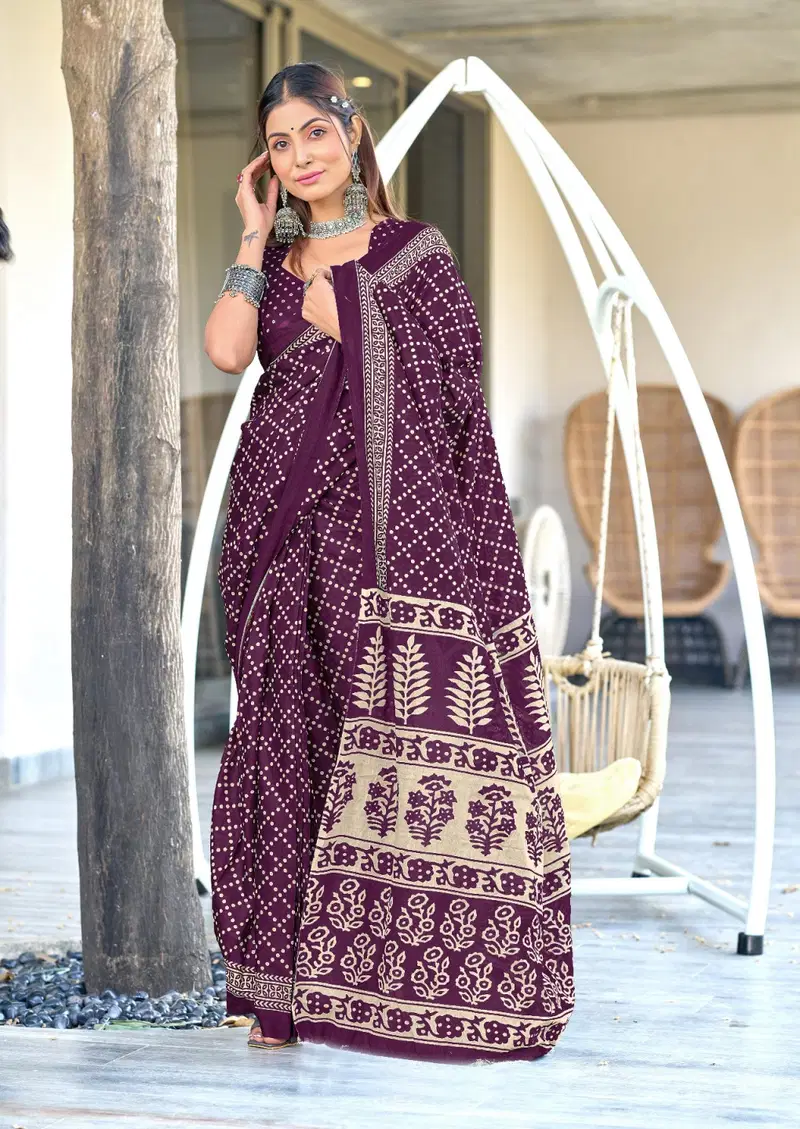 Df Victoriya Printed Cotton Stylish Saree Collection